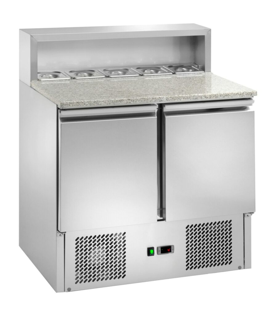Rashladni pult Amitek AK940P — 2 vrata, salatar, granit površina