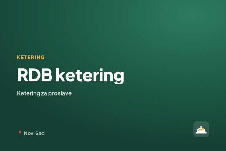 RDB ketering — ketering firma, Sremska Mitrovica