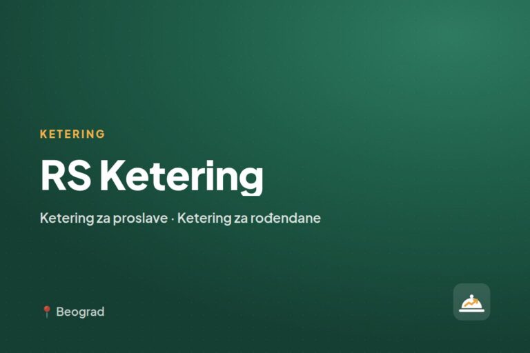 RS Ketering — ketering za rođendane, Beograd