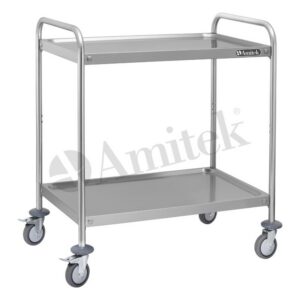 Servirna kolica Amitek CR 385 VH — 3 police, inox