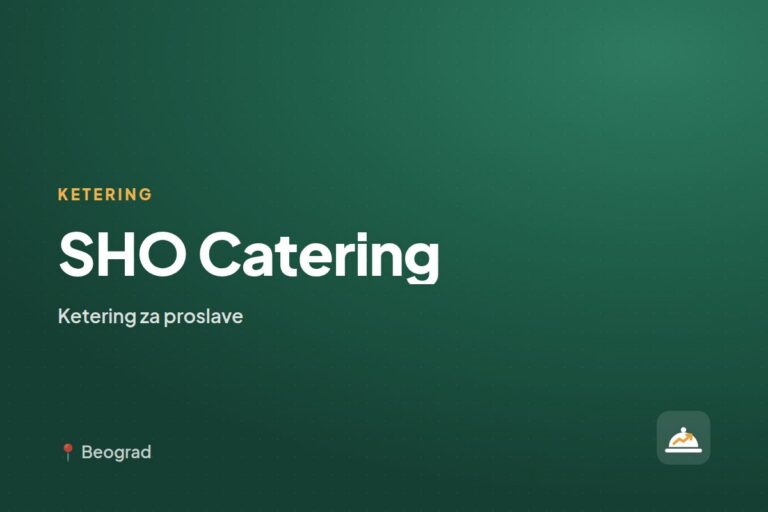 SHO Catering — ketering za kućne proslave, Beograd