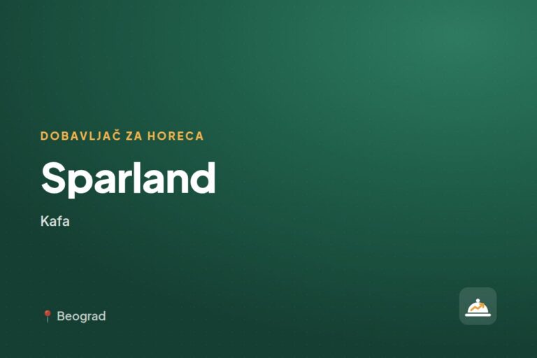 Sparland — dobavljač kafe, Beograd