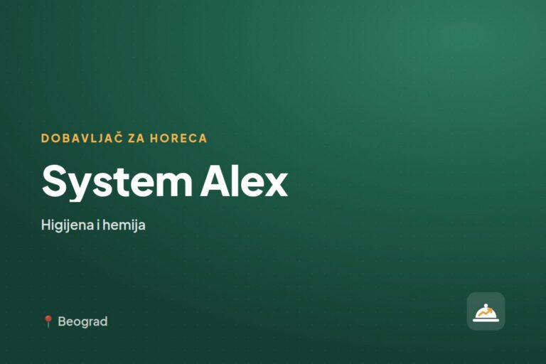 System Alex — dobavljač higijene i hemije, Beograd