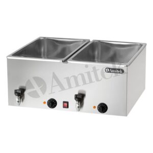 Toplovodna kupka Amitek BM221R — 2xGN 1/1, stona