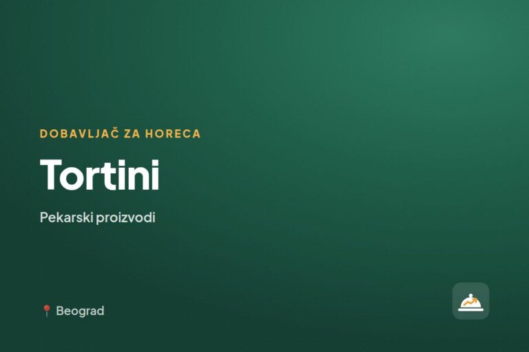 Tortini — dobavljač pekarskih proizvoda, Beograd