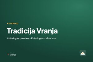 Tradicija Vranja