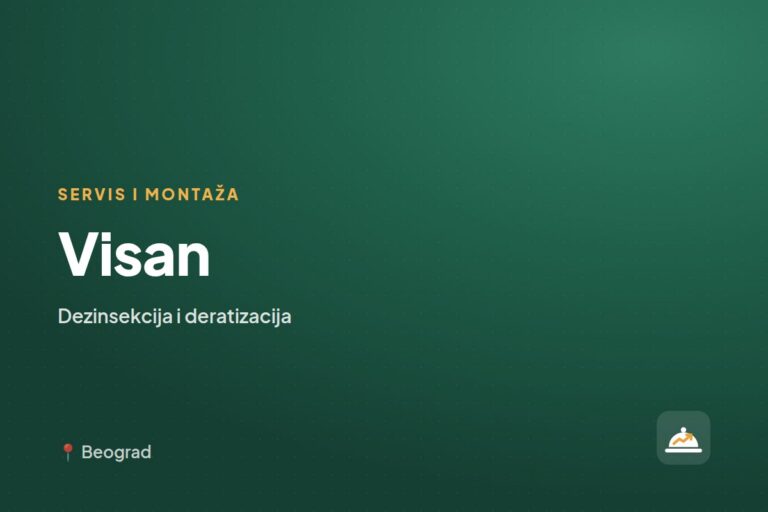 Visan — dezinsekcija i deratizacija, Novi Sad
