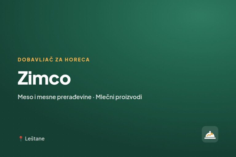 Zimco — dobavljač za ugostiteljstvo, Beograd