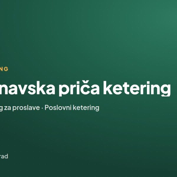 Dunavska priča ketering