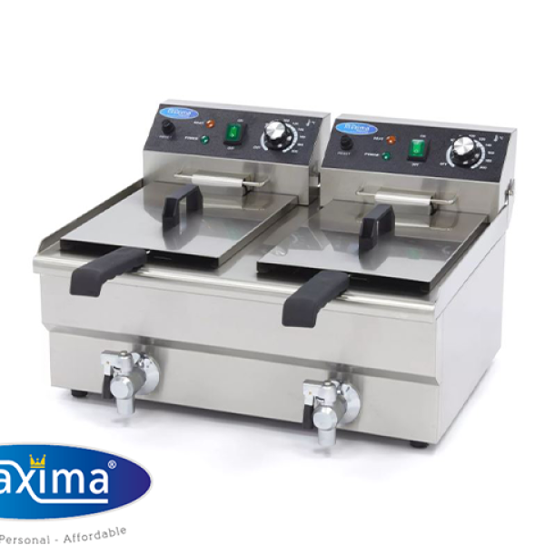 Friteza Maxima 2x10l, električna