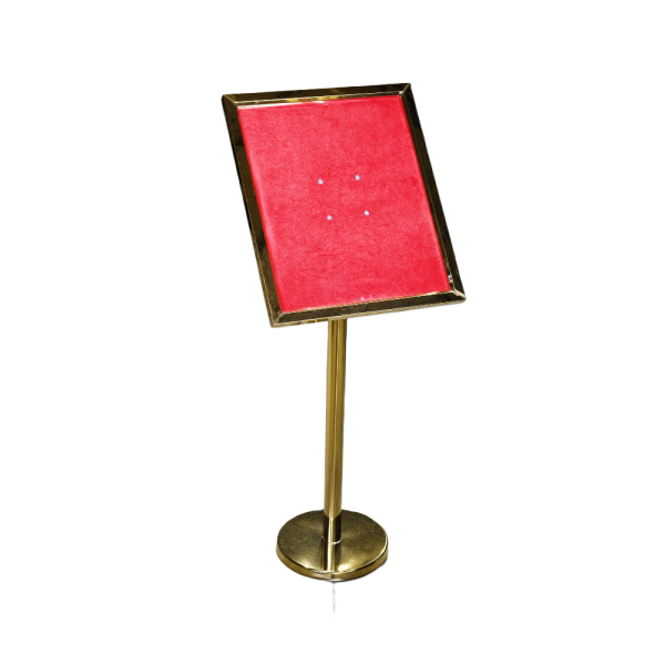 Info tabla BHY023, inox, zlatna — 130x50x60 cm