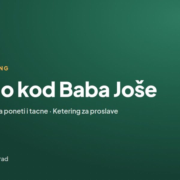 Kao kod Baba Joše