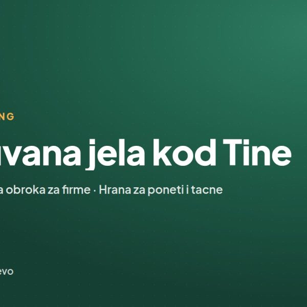 Kuvana jela kod Tine