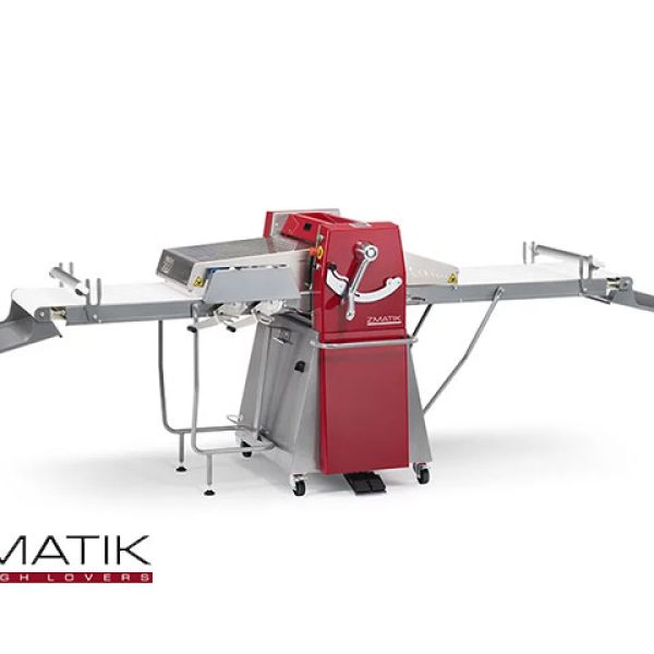 Laminator za testo Zmatik SHE6014DT — stolovi 1400 mm, sa uređajem za sečenje