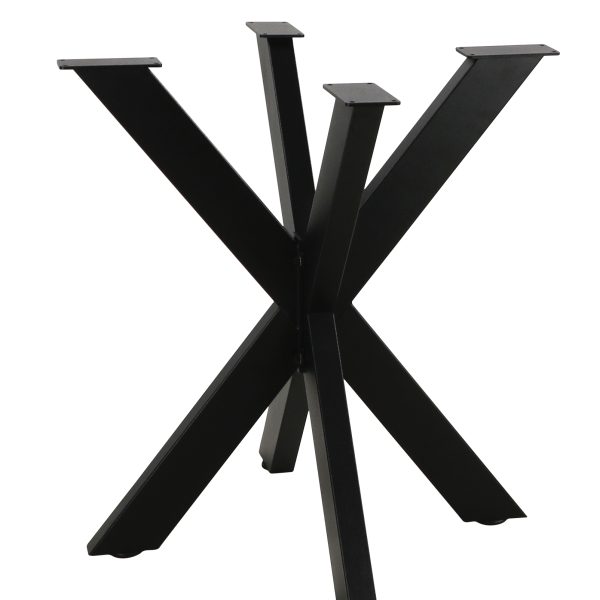 Postolje za sto Cross 120 — Union Drvo, čelično, crno