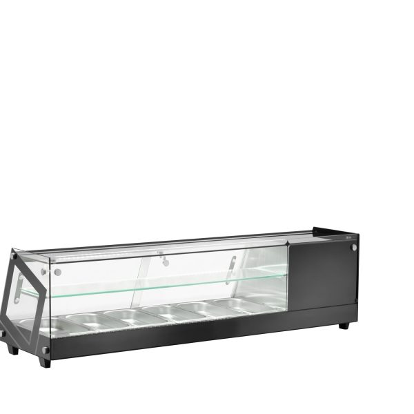 Rashladna vitrina Amitek AK613VTB — za tapase, 6x GN 1/3