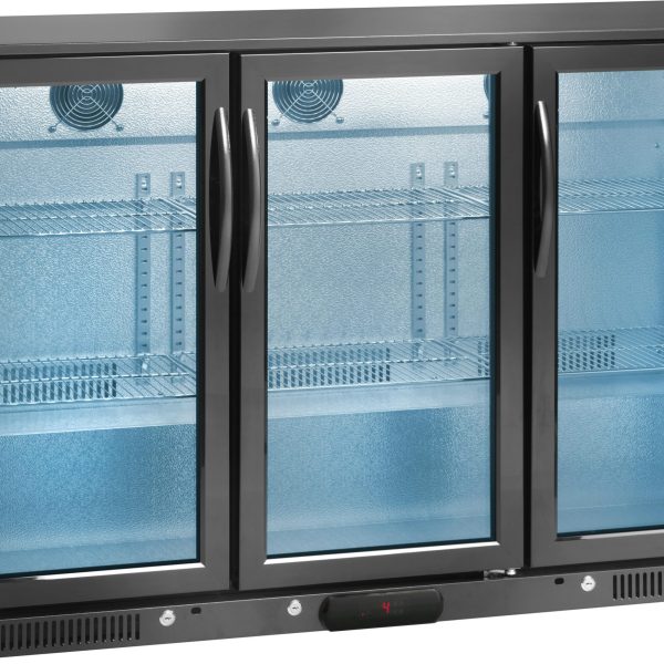 Rashladni bar pult Amitek AK301BB — 300 l, 3 staklena vrata